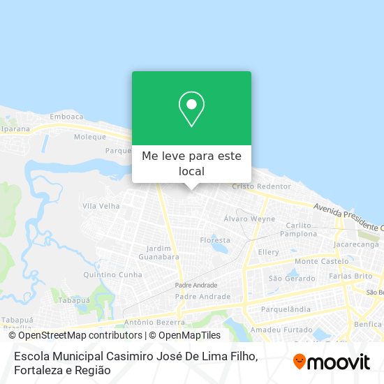 Escola Municipal Casimiro José De Lima Filho mapa