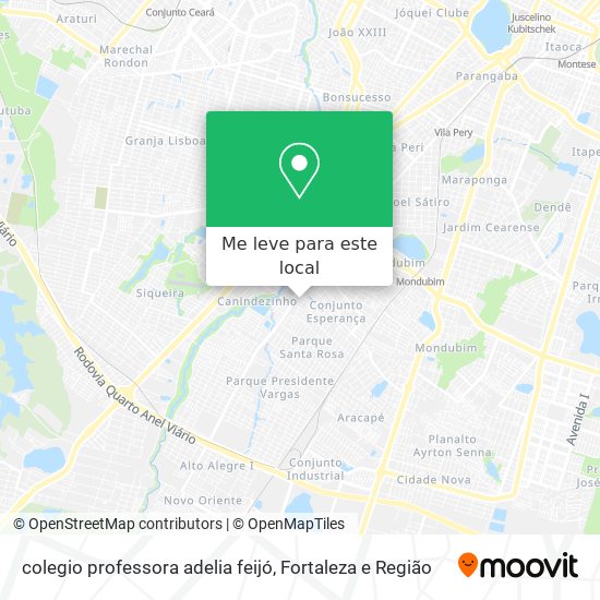 colegio professora adelia feijó mapa