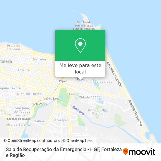 Sala de Recuperação da Emergência - HGF mapa