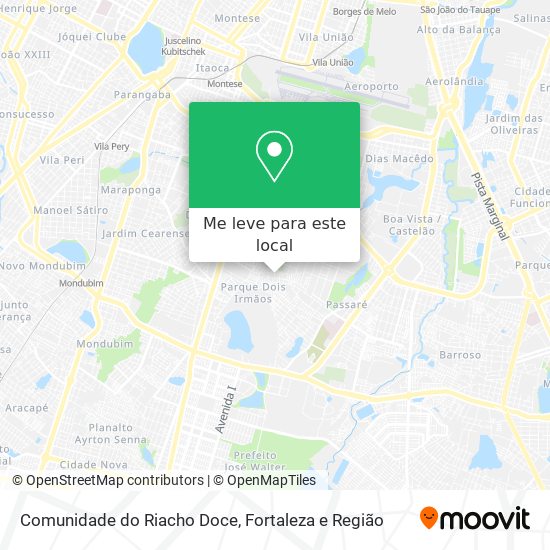 Comunidade do Riacho Doce mapa