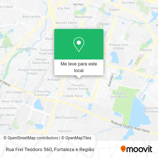 Rua Frei Teodoro 560 mapa