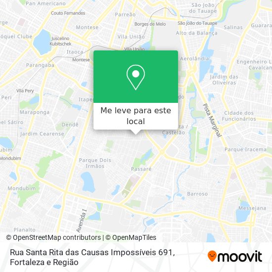 Rua Santa Rita das Causas Impossíveis 691 mapa