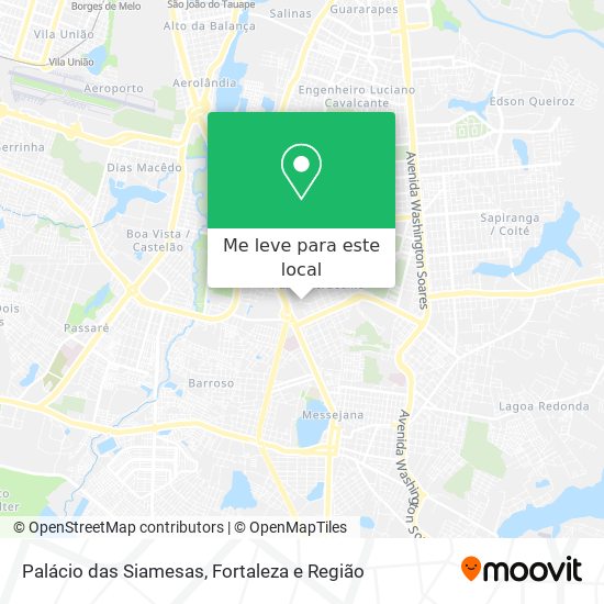 Palácio das Siamesas mapa