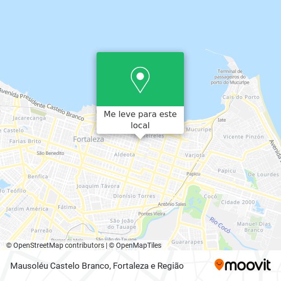 Mausoléu Castelo Branco mapa