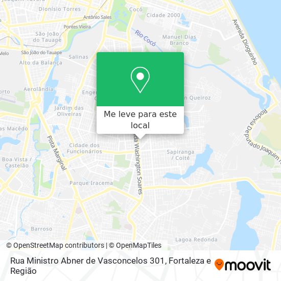 Rua Ministro Abner de Vasconcelos 301 mapa