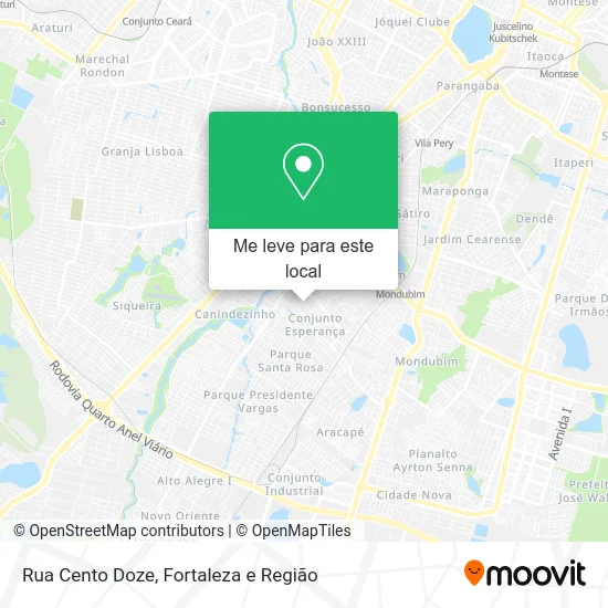 Rua Cento Doze mapa