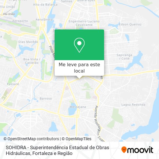 SOHIDRA - Superintendência Estadual de Obras Hidráulicas mapa