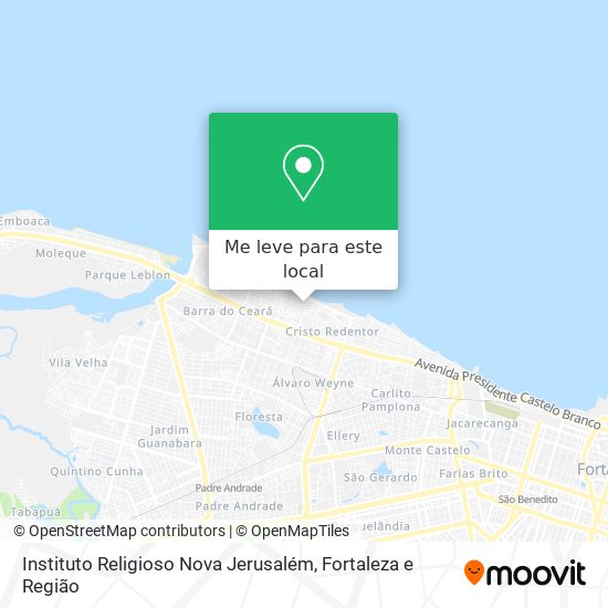 Instituto Religioso Nova Jerusalém mapa
