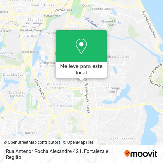 Rua Antenor Rocha Alexandre 421 mapa