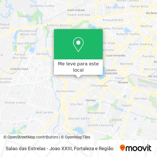 Salao das Estrelas - Joao XXIII mapa
