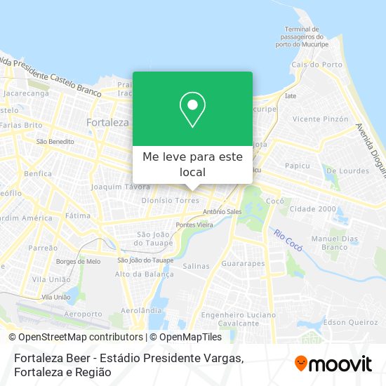 Fortaleza Beer - Estádio Presidente Vargas mapa