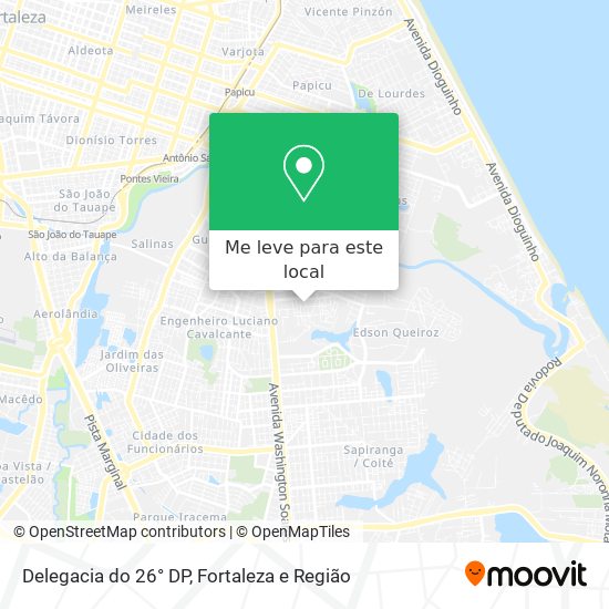 Delegacia do 26° DP mapa