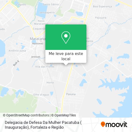 Delegacia de Defesa Da Mulher Pacatuba ( Inauguração) mapa