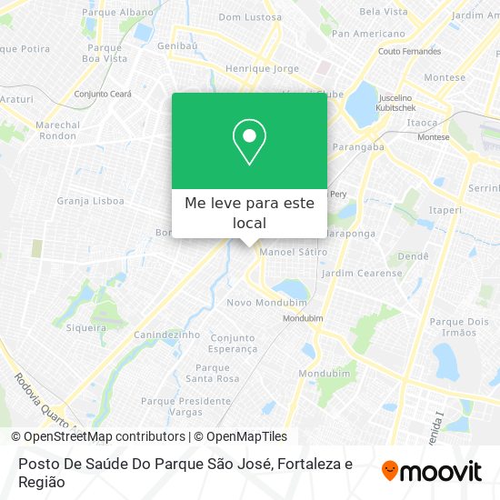 Posto De Saúde Do Parque São José mapa