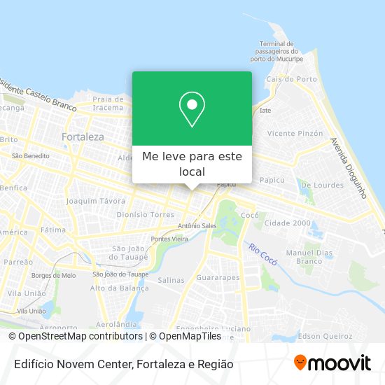 Edifício Novem Center mapa