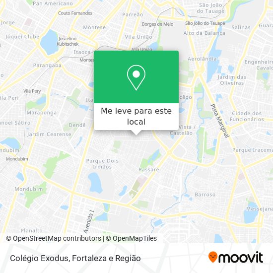Colégio Exodus mapa