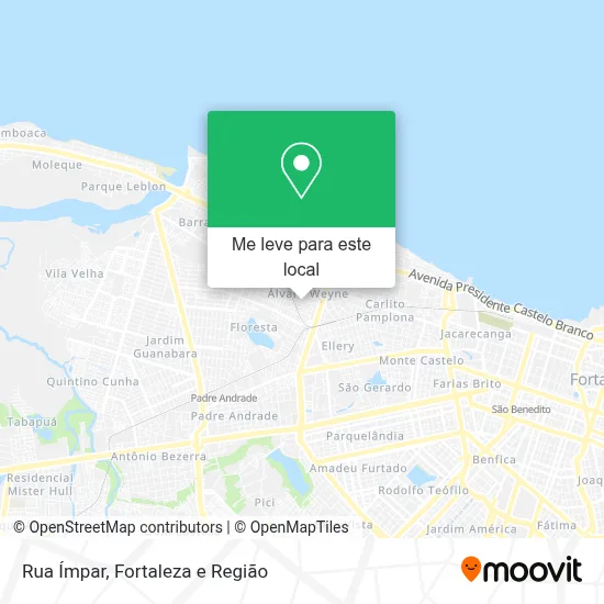 Rua Ímpar mapa