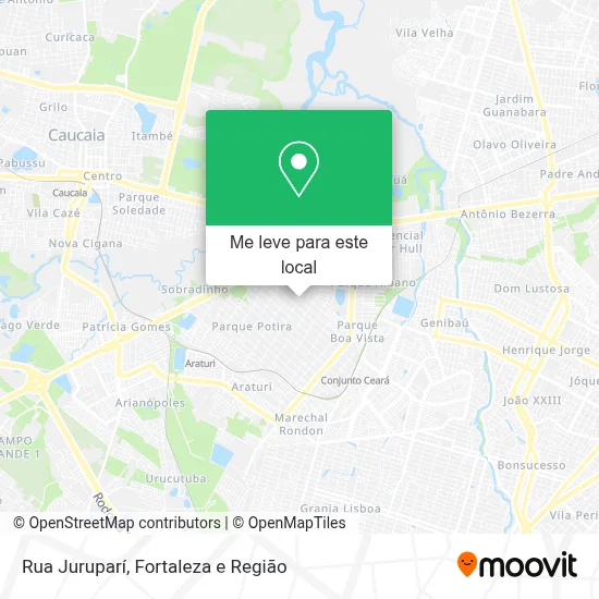 Rua Juruparí mapa