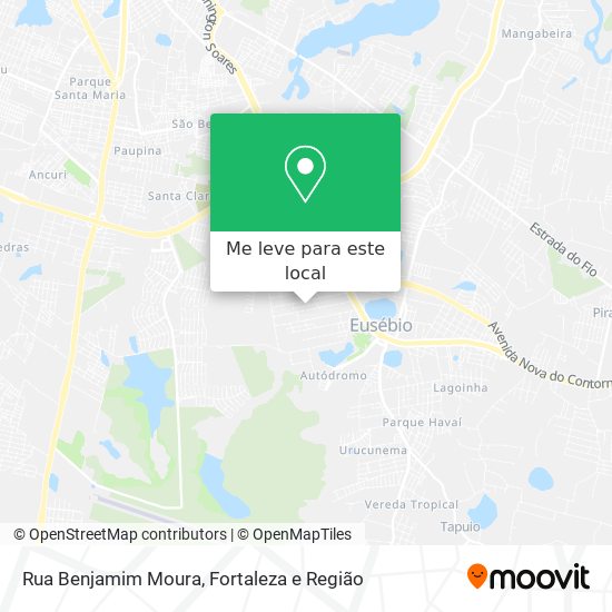 Rua Benjamim Moura mapa