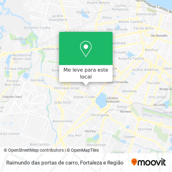 Raimundo das portas de carro mapa