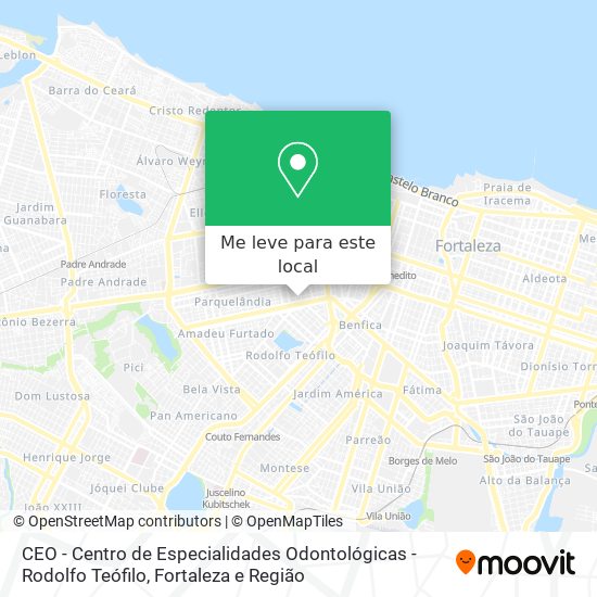 CEO - Centro de Especialidades Odontológicas - Rodolfo Teófilo mapa