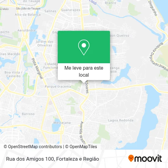 Rua dos Amigos 100 mapa