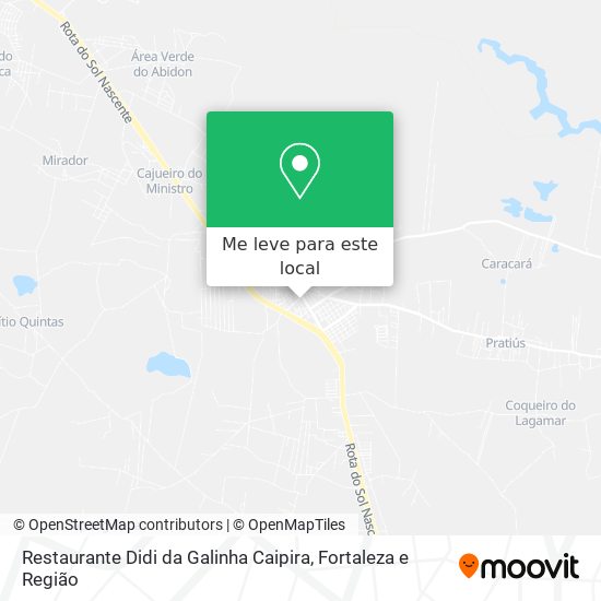 Restaurante Didi da Galinha Caipira mapa