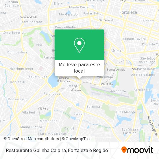 Restaurante Galinha Caipira mapa