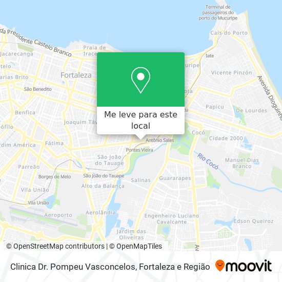 Clinica Dr. Pompeu Vasconcelos mapa