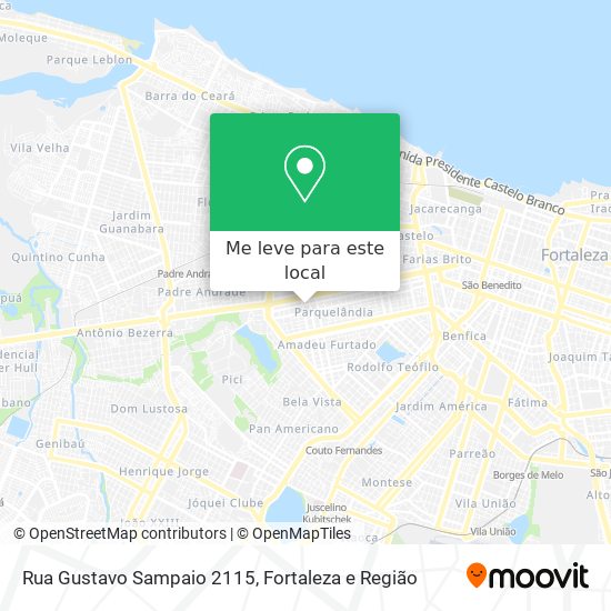 Rua Gustavo Sampaio 2115 mapa