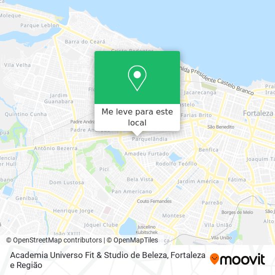 Academia Universo Fit & Studio de Beleza mapa