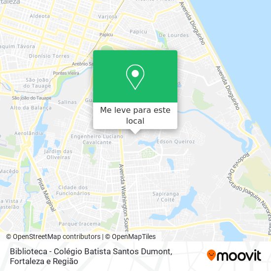 Biblioteca - Colégio Batista Santos Dumont mapa