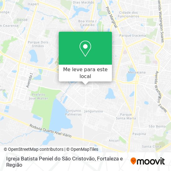 Igreja Batista Peniel do São Cristovão mapa