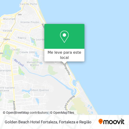 Golden Beach Hotel Fortaleza mapa