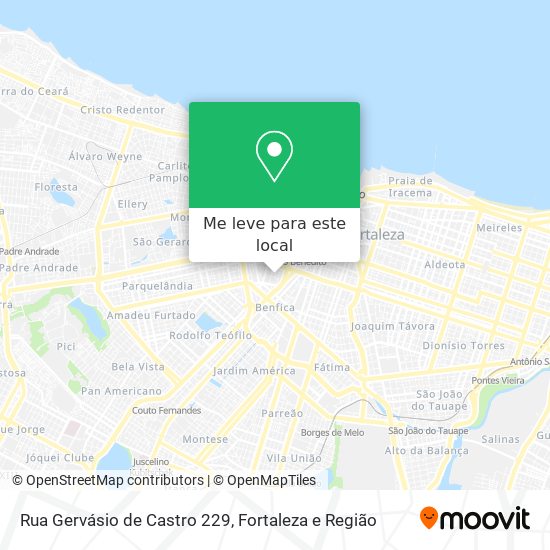 Rua Gervásio de Castro 229 mapa