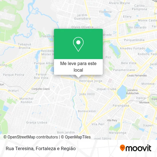 Rua Teresina mapa