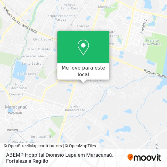 ABEMP Hospital Dionisio Lapa em Maracanaú mapa