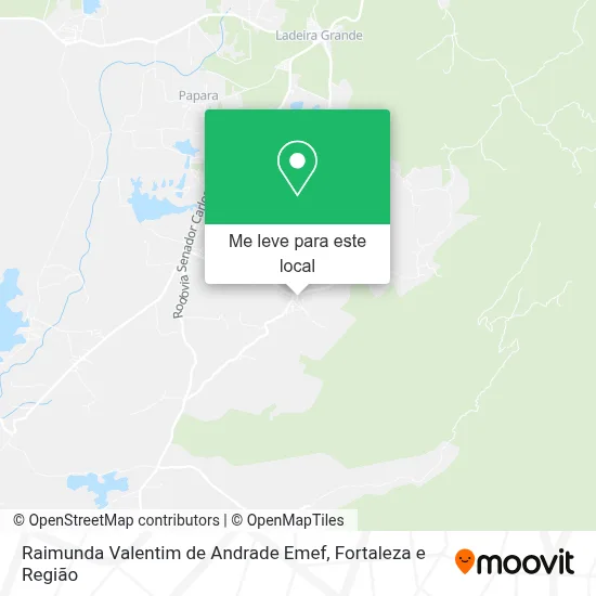 Raimunda Valentim de Andrade Emef mapa
