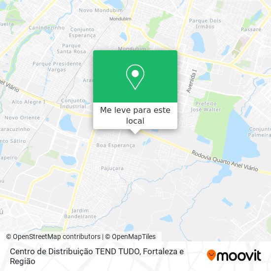 Centro de Distribuição TEND TUDO mapa