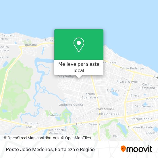 Posto João Medeiros mapa