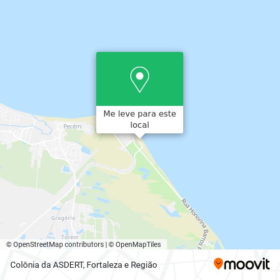 Colônia da ASDERT mapa
