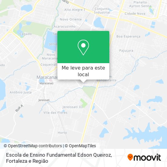 Escola de Ensino Fundamental Edson Queiroz mapa