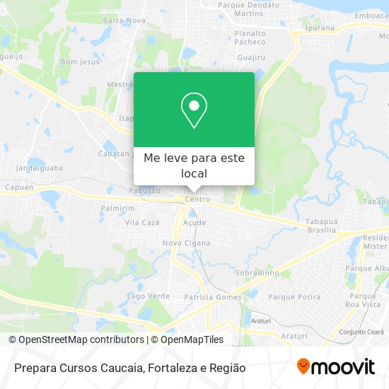 Prepara Cursos Caucaia mapa