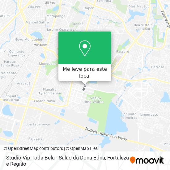 Studio Vip Toda Bela - Salão da Dona Edna mapa