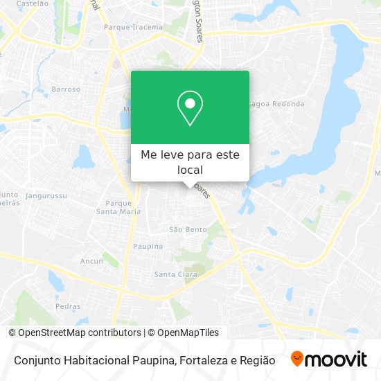 Conjunto Habitacional Paupina mapa
