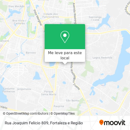 Rua Joaquim Felício 809 mapa