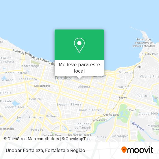 Unopar Fortaleza mapa