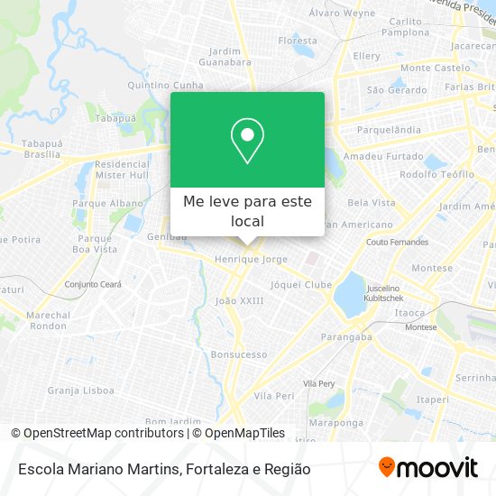 Escola Mariano Martins mapa