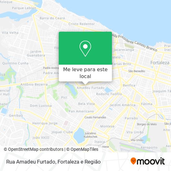 Rua Amadeu Furtado mapa