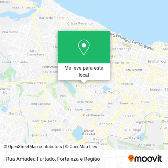 Rua Amadeu Furtado mapa